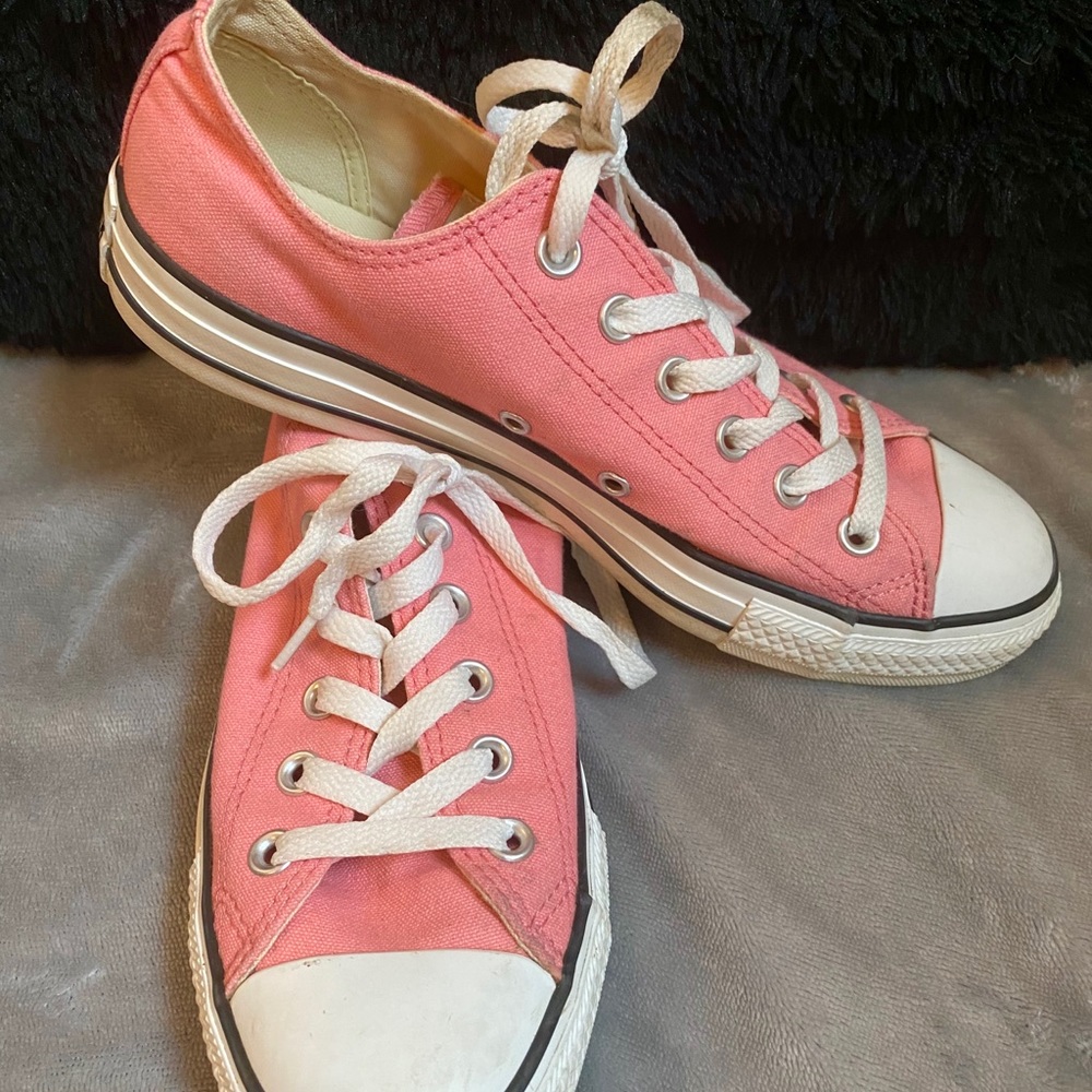 bright pink All-Star converse